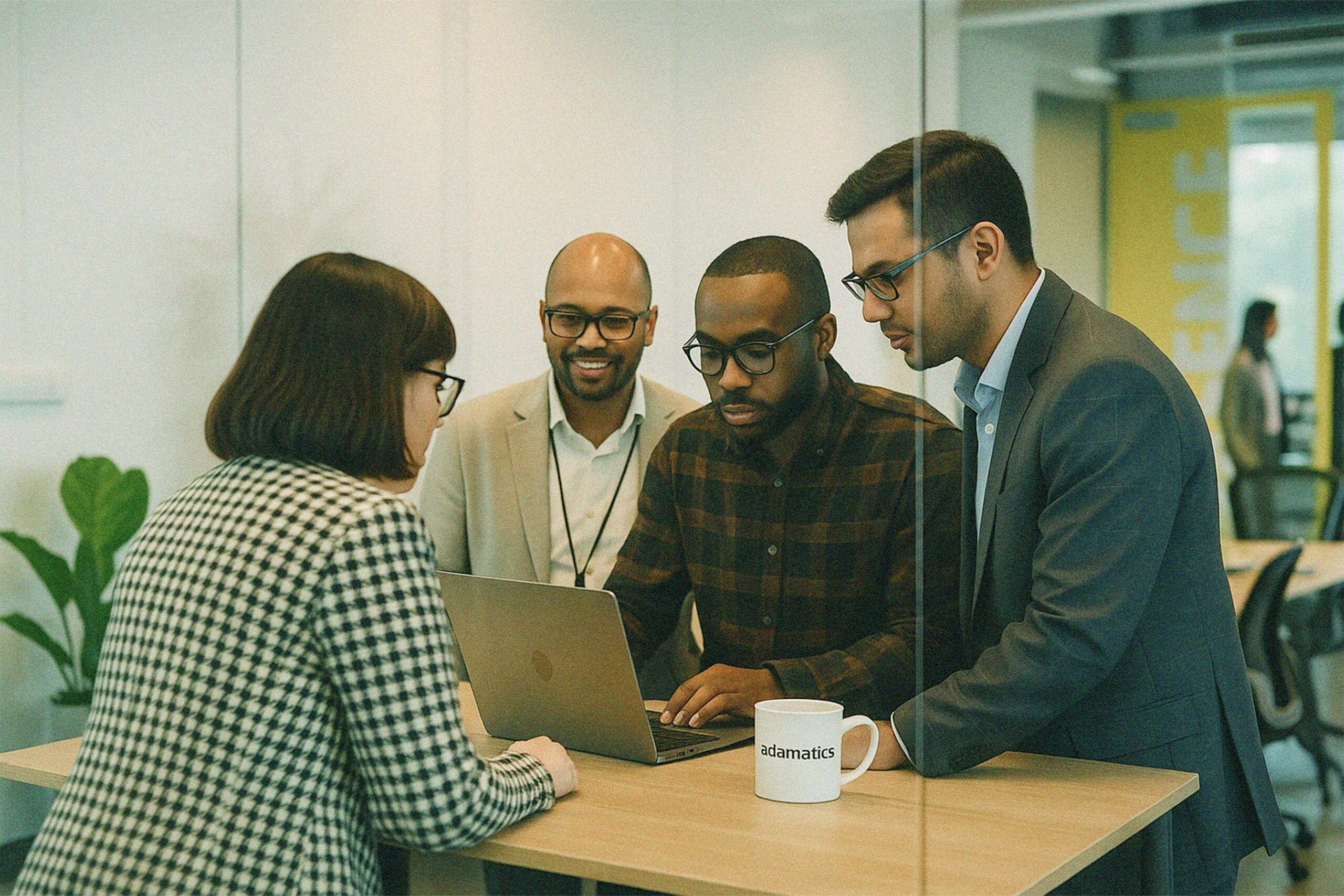 Image of Citizen Data Scientists collaborating in the work space