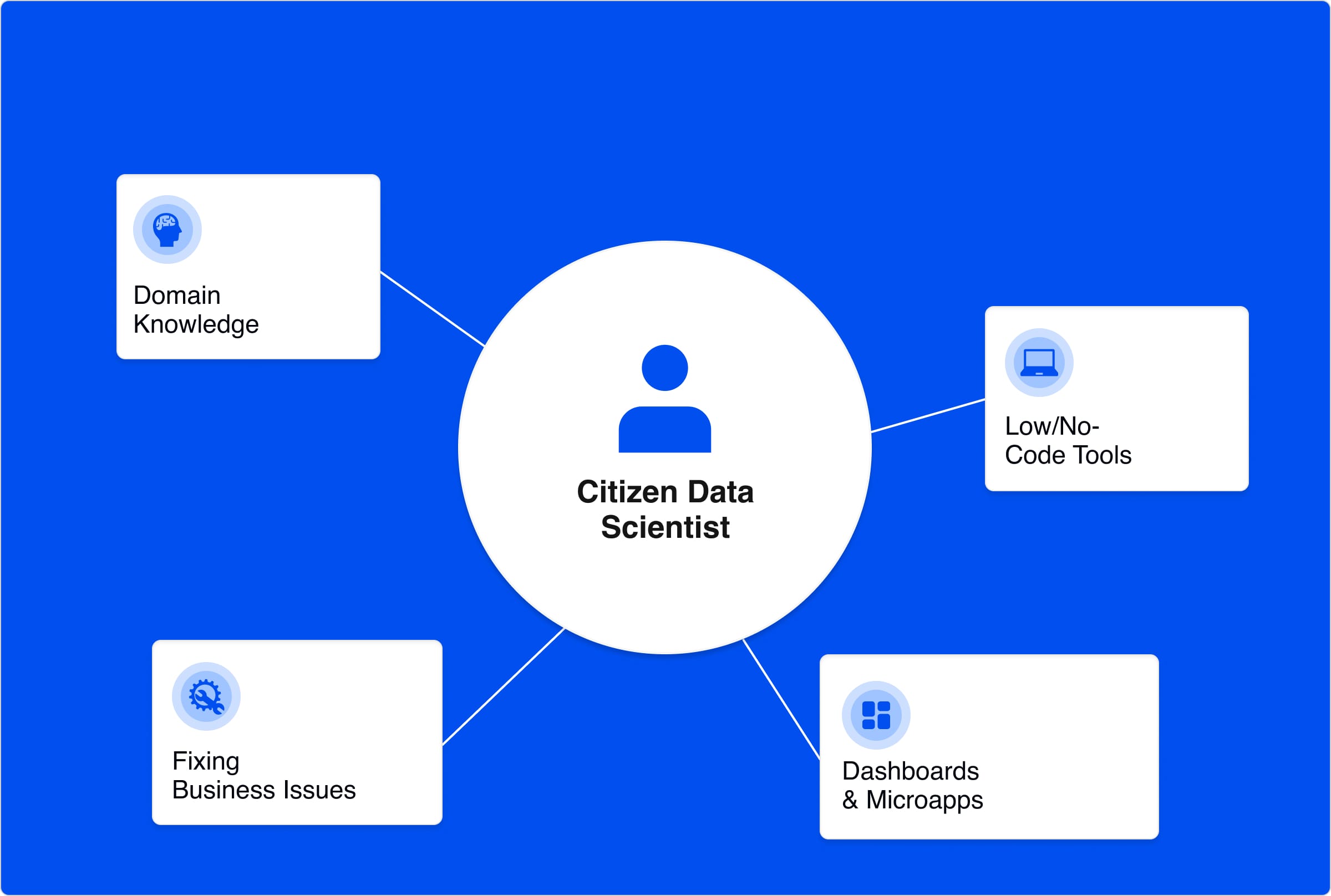 An image of all the valuable traits that a citizen data scientist possesses